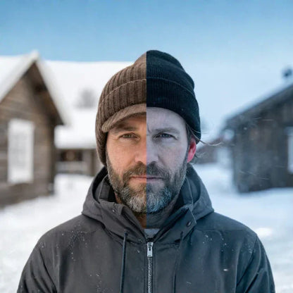 Jorlath – měkká pletená čepice s kšiltem